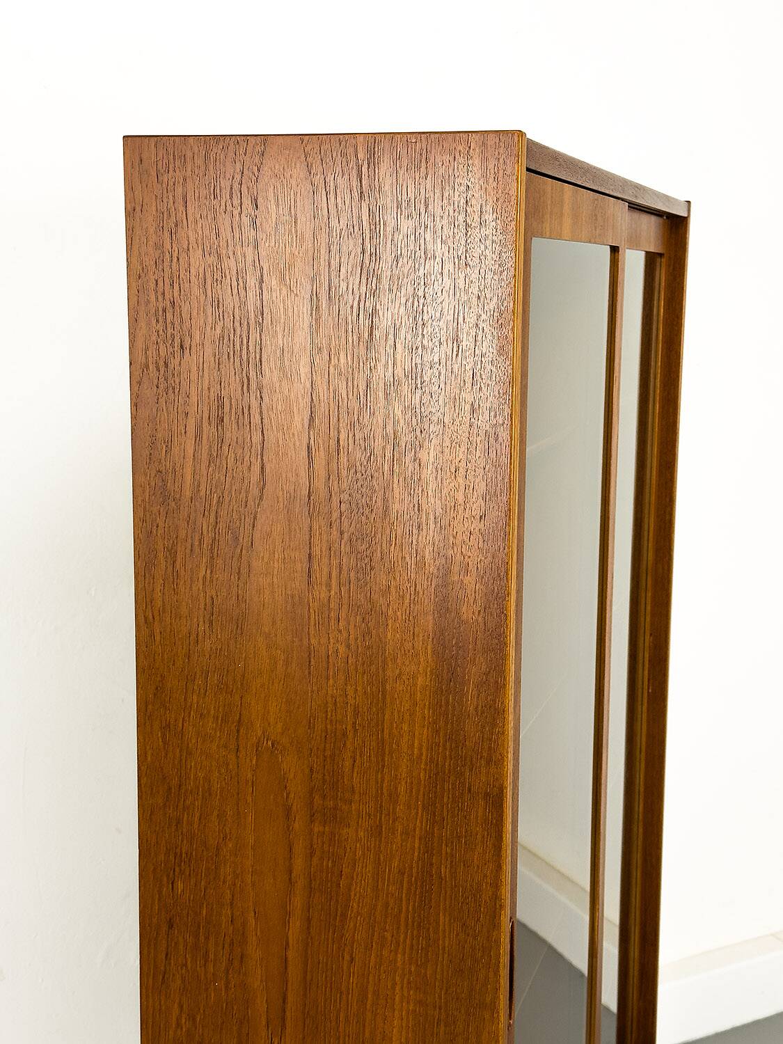 Danish Teak Cabinet with Glass Doors by Carlo Jensen for Hundevad & Co, 1960s
