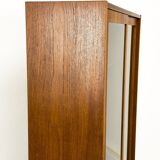 Danish Teak Cabinet with Glass Doors by Carlo Jensen for Hundevad & Co, 1960s