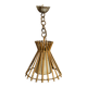 Vintage rattan pendant light