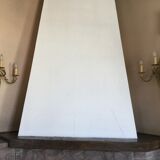 Louis XV-style wall light in solid bronze