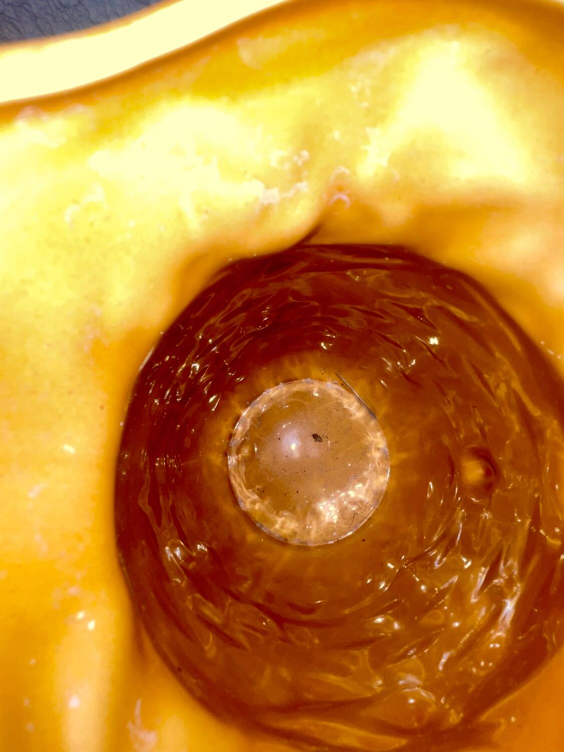 Antique pitcher with flower decoration