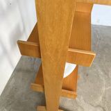 Bookcase on solid beech legs from the 80s