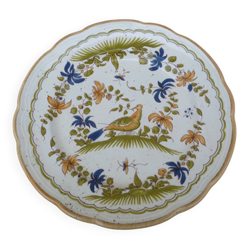 Plate reproduction of old Moustier from the 18th century.