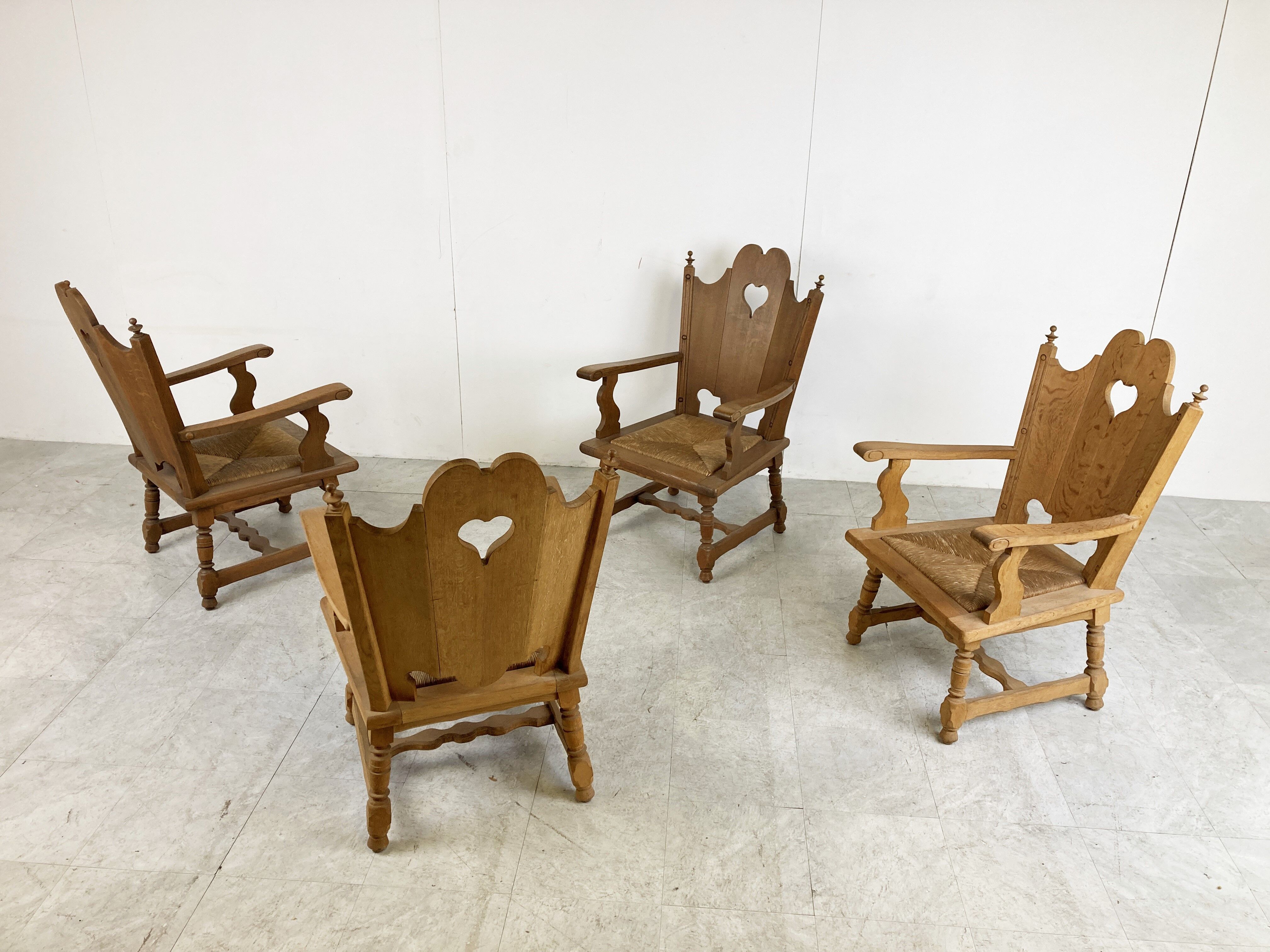 Vintage brutalist armchairs, 1960