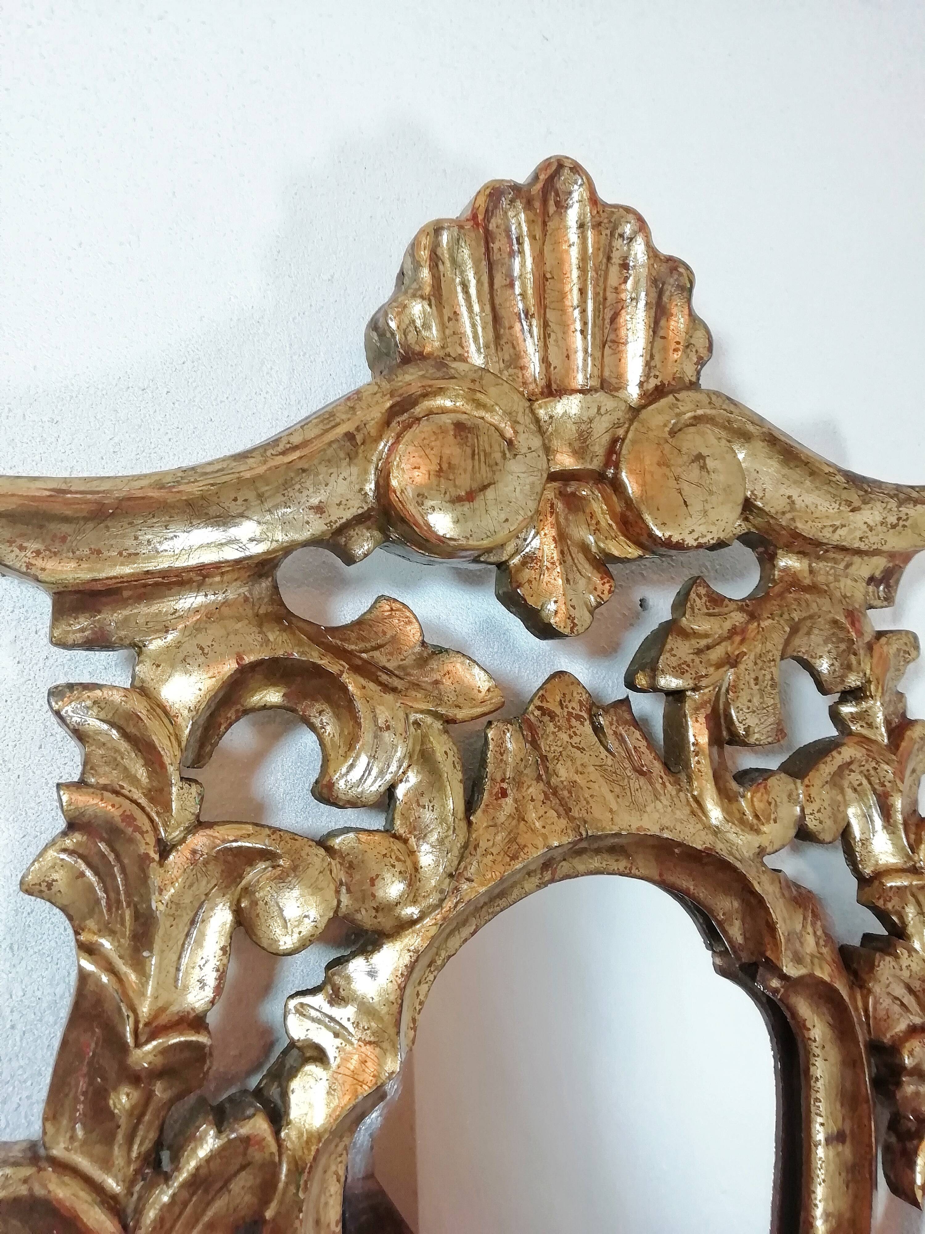 Spanish baroque mirror - 57x34cm