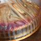 pair of Art Deco iridescent glass candle holders