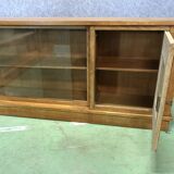 The 1940s oak corner Cabinet