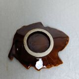 Vallauris style leaf-shaped bowl