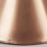 Luminary in metal cuivre