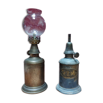 Gasoline "pigeon" lamps