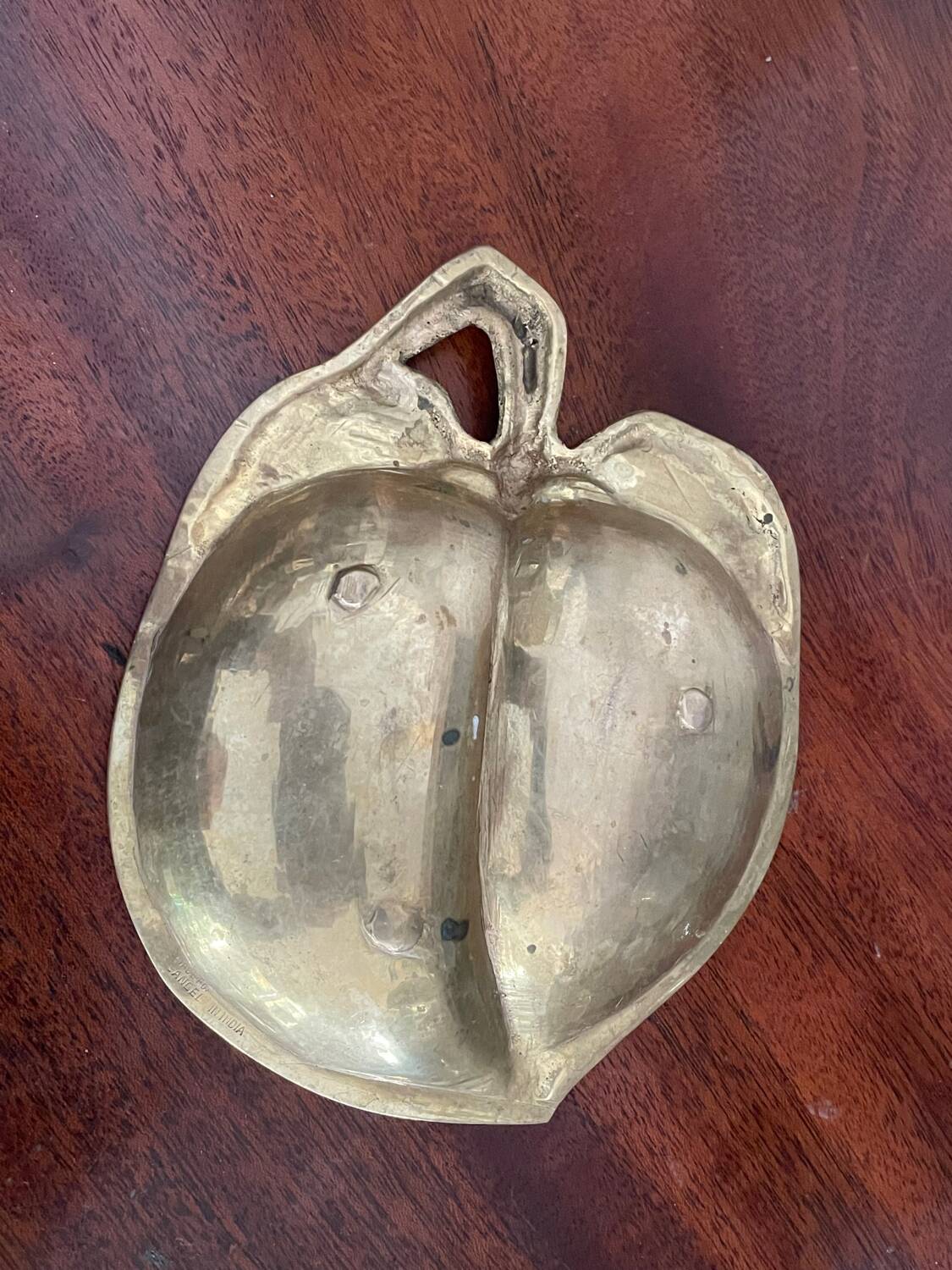 Vintage brass pocket tray