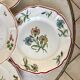 Set of 5 flat plates mismatched Digoin Sarreguemines and Saint-Amand 60s