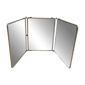 Grand miroir barbier triptyque vers 1950, à poser ou à suspendre
