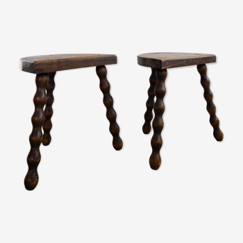 Pair of shepherd tripod stool