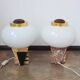 Une paire de lampes de table de style Art Déco, années 1950.