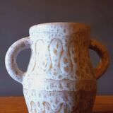 Ceramic vase with handles from the 50s signed Jean Austruy