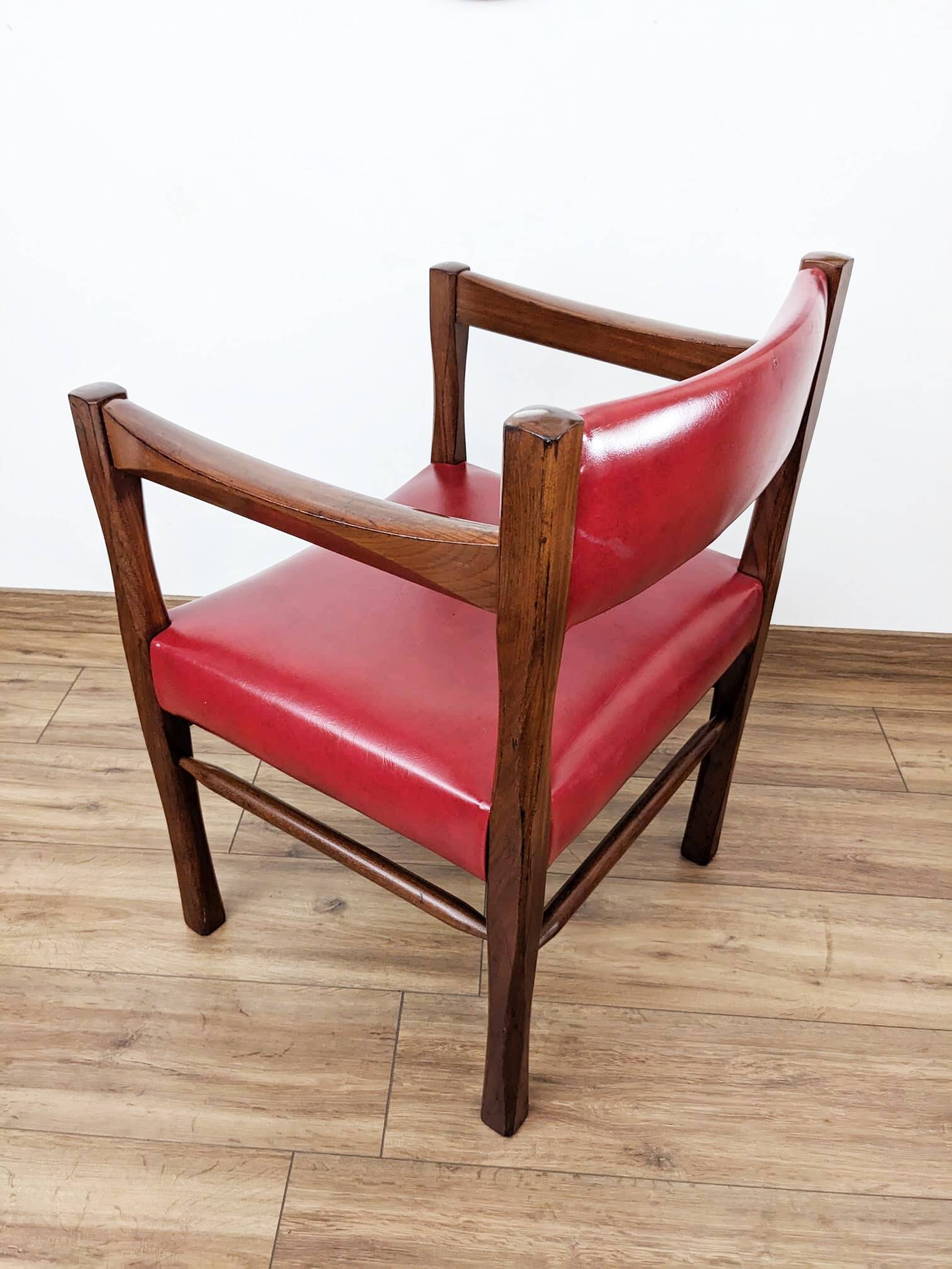 Set of two vintage bridge armchairs
