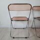3 Plia chairs, designer Giancarlo Piretti for Anonima Castelli