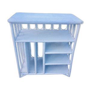 Meuble rotin en bois - blanc