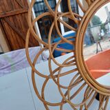 Vintage Wicker Mirror