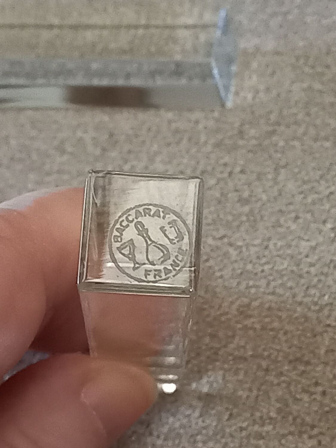 12 Baccarat crystal knife holders