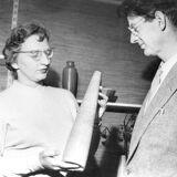 Vintage Pottery Table Lamp by Palshus for Le Klint of Denmark