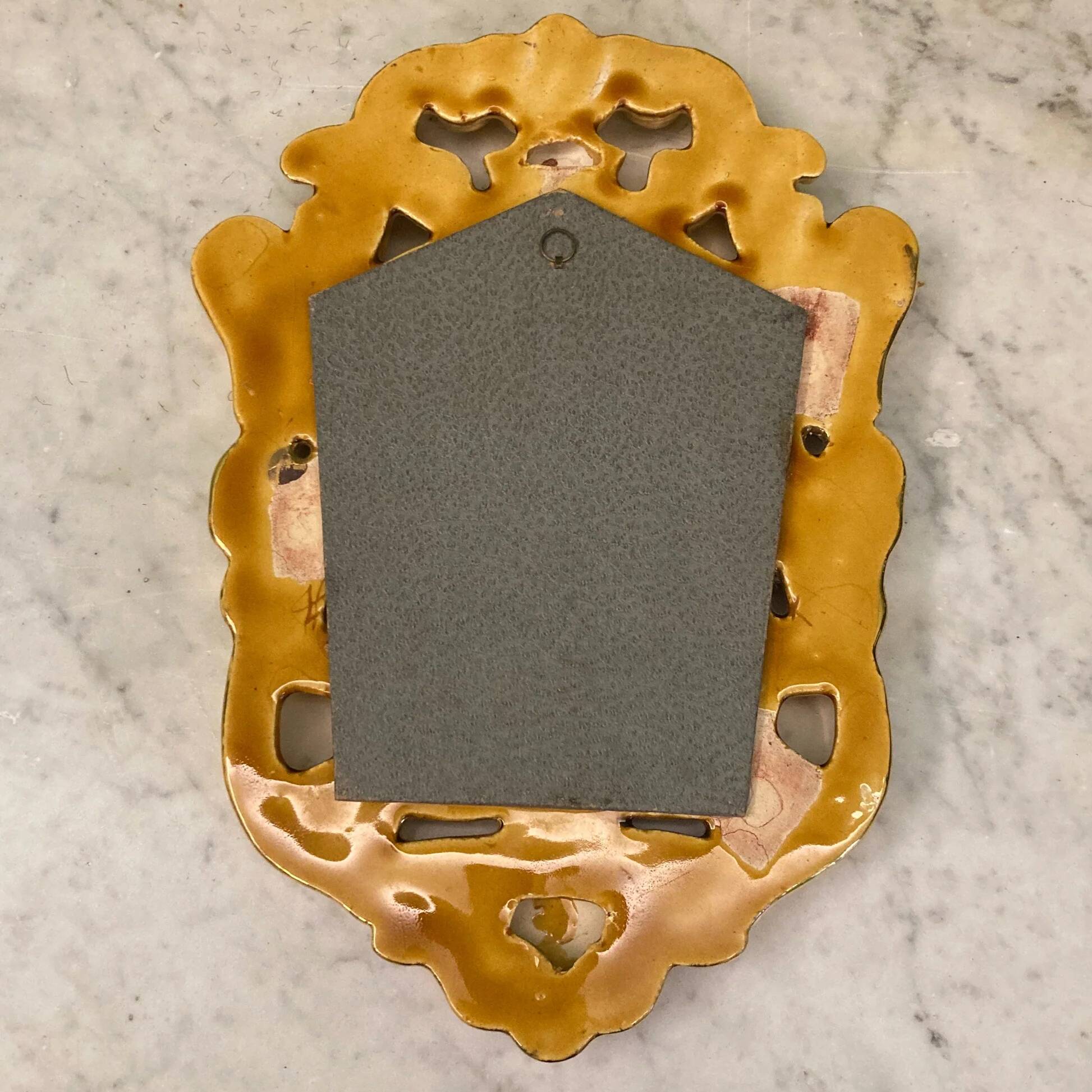 Lembo François | Golden ceramic mirror | MCM | Rocaille