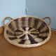 Round wicker presentation basket