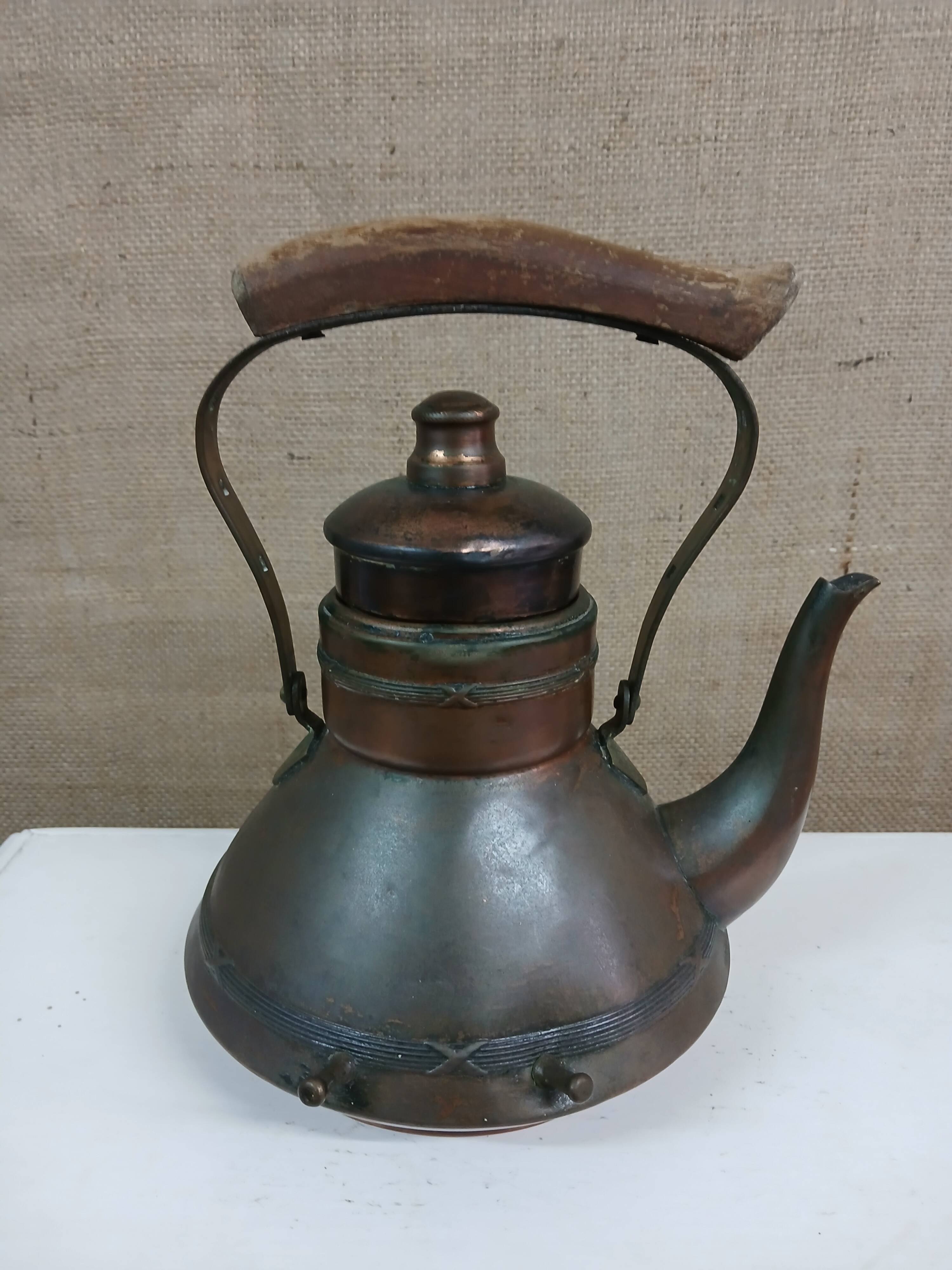 vintage copper teapot