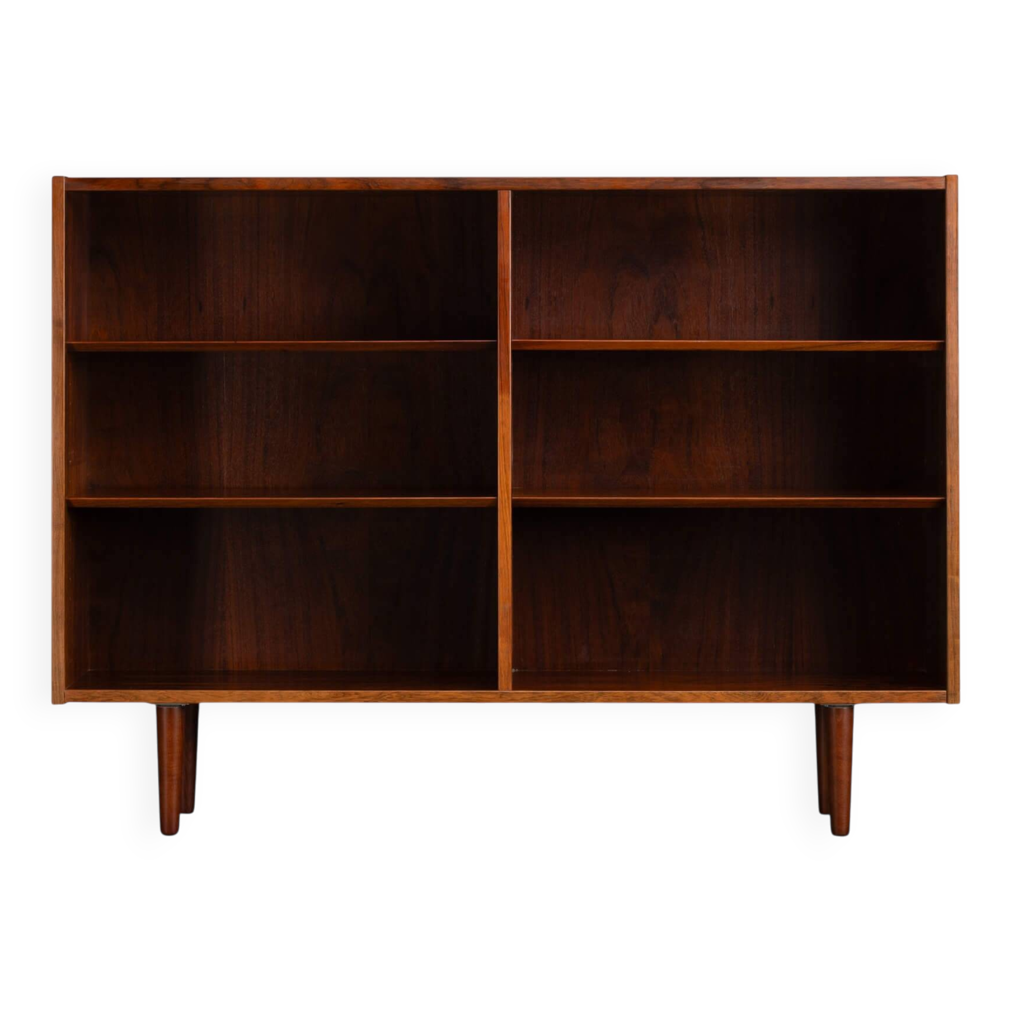 Danish Design Rosewood Low bookcase by Hundevad & Co, 1960s