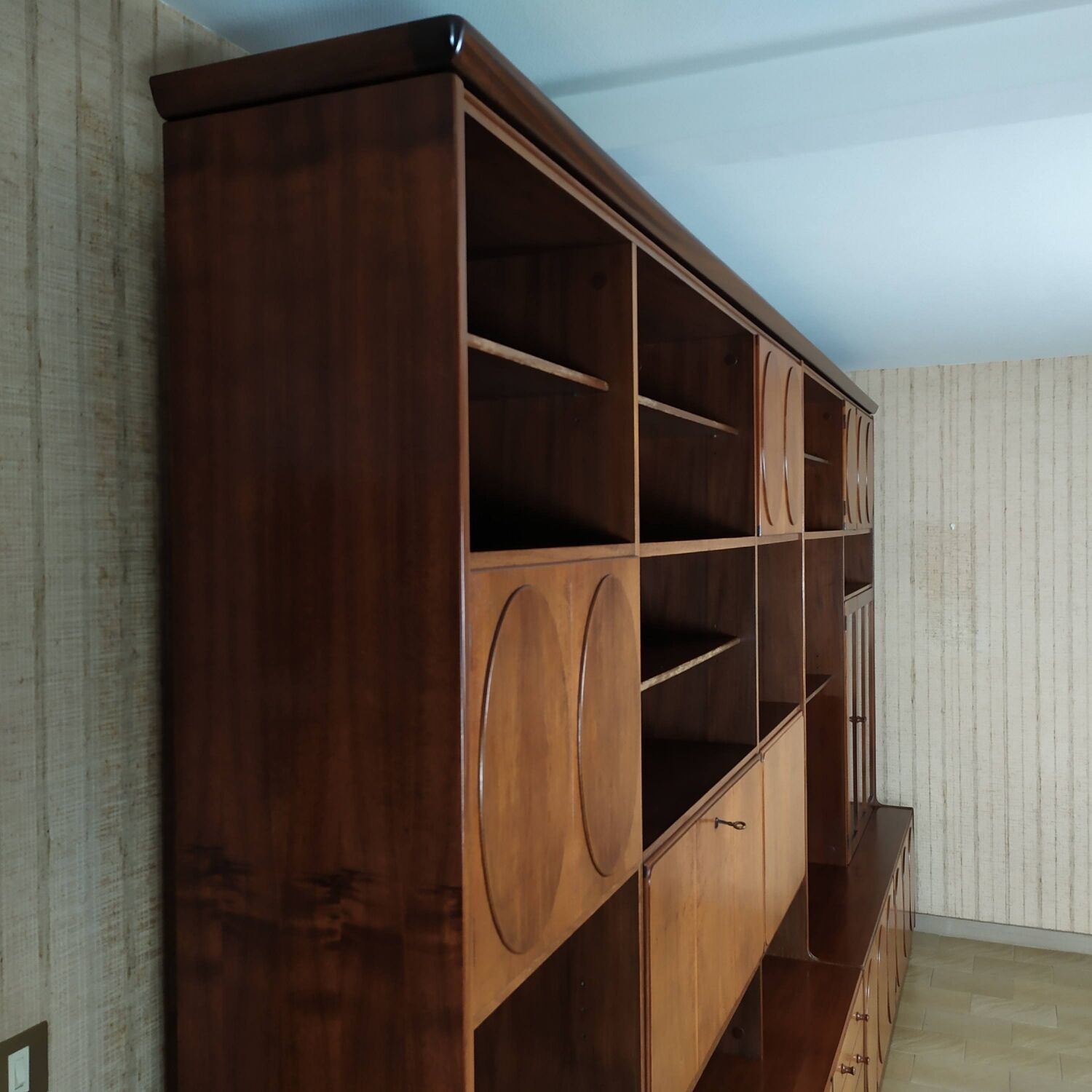 Vintage bookcase jacques hauville