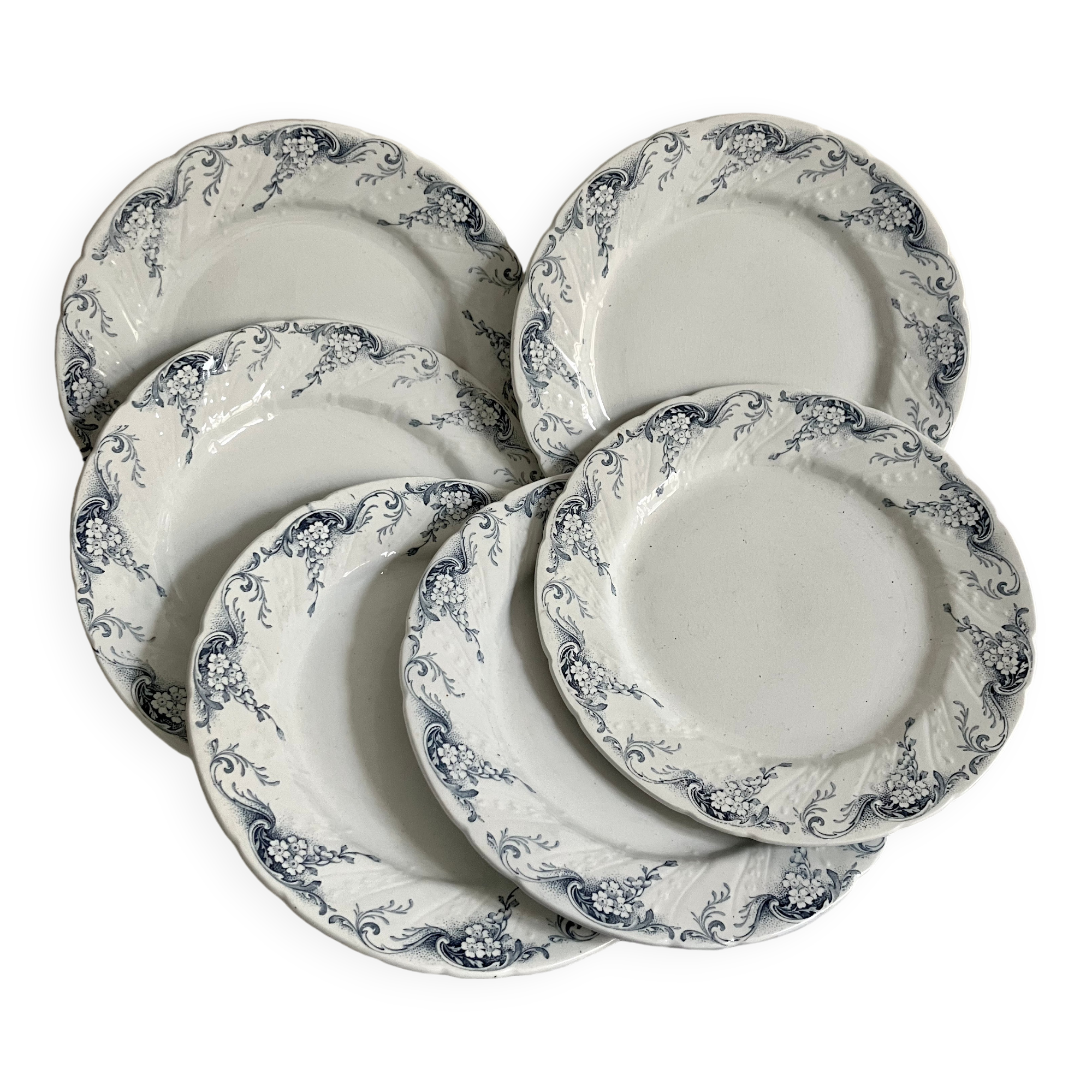 6 flat plates - Luneville KG - Angèle Service