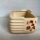 Art Deco planter with stencilled flower motif
