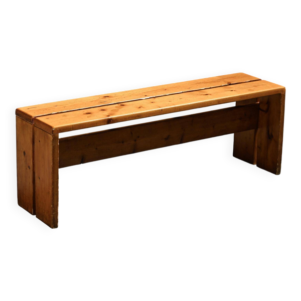 Banc en pin massif, Les Arcs, circa 1973