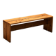Solid pine bench, Les Arcs, circa 1973