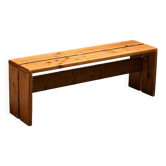 Banc en pin massif, Les Arcs, circa 1973