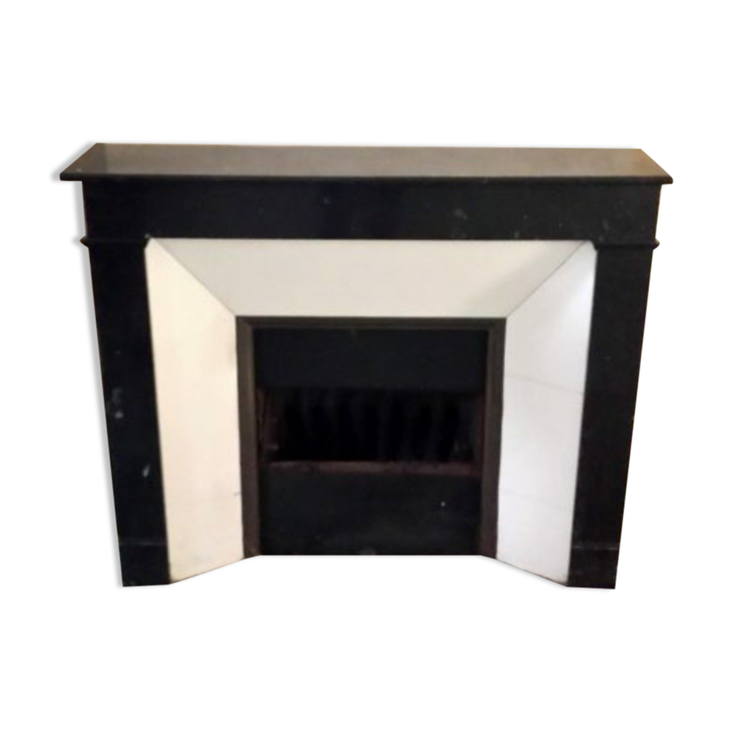 Black marble fireplace 1850