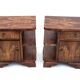 Art deco bedside tables, poland, 1950s