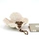Vintage natural white coral, curiosity cabinet, 1970s