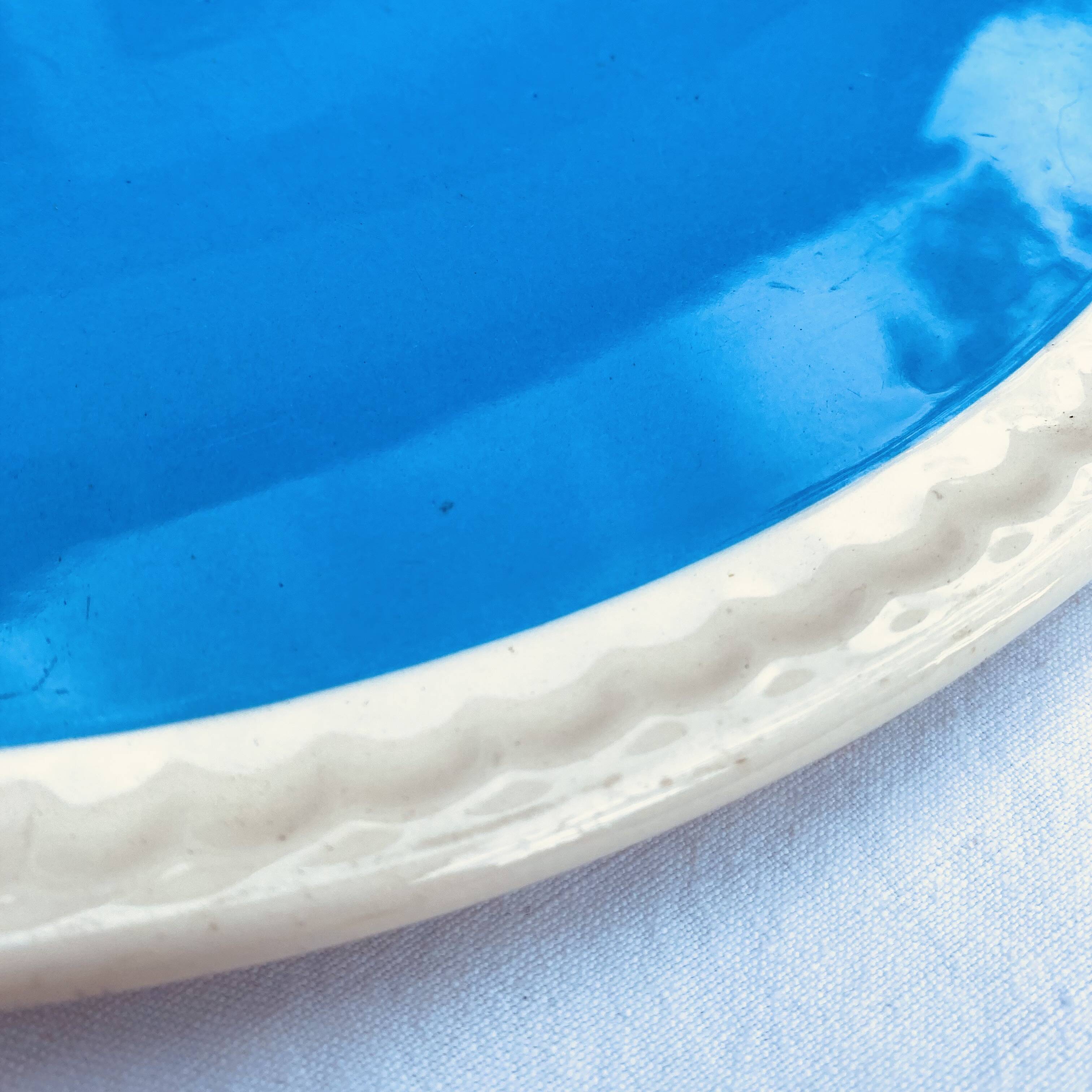 Villeroy & Boch two-tone pie or cake dish, Lido, 1950s