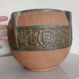 CLANTA ENGLAND - Cache-pot or Planter with vine leaves - POTTERY