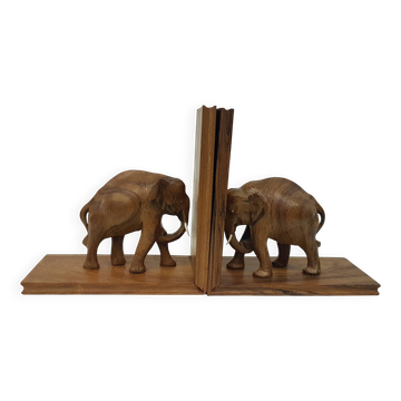 Elephant bookends, 1960s.