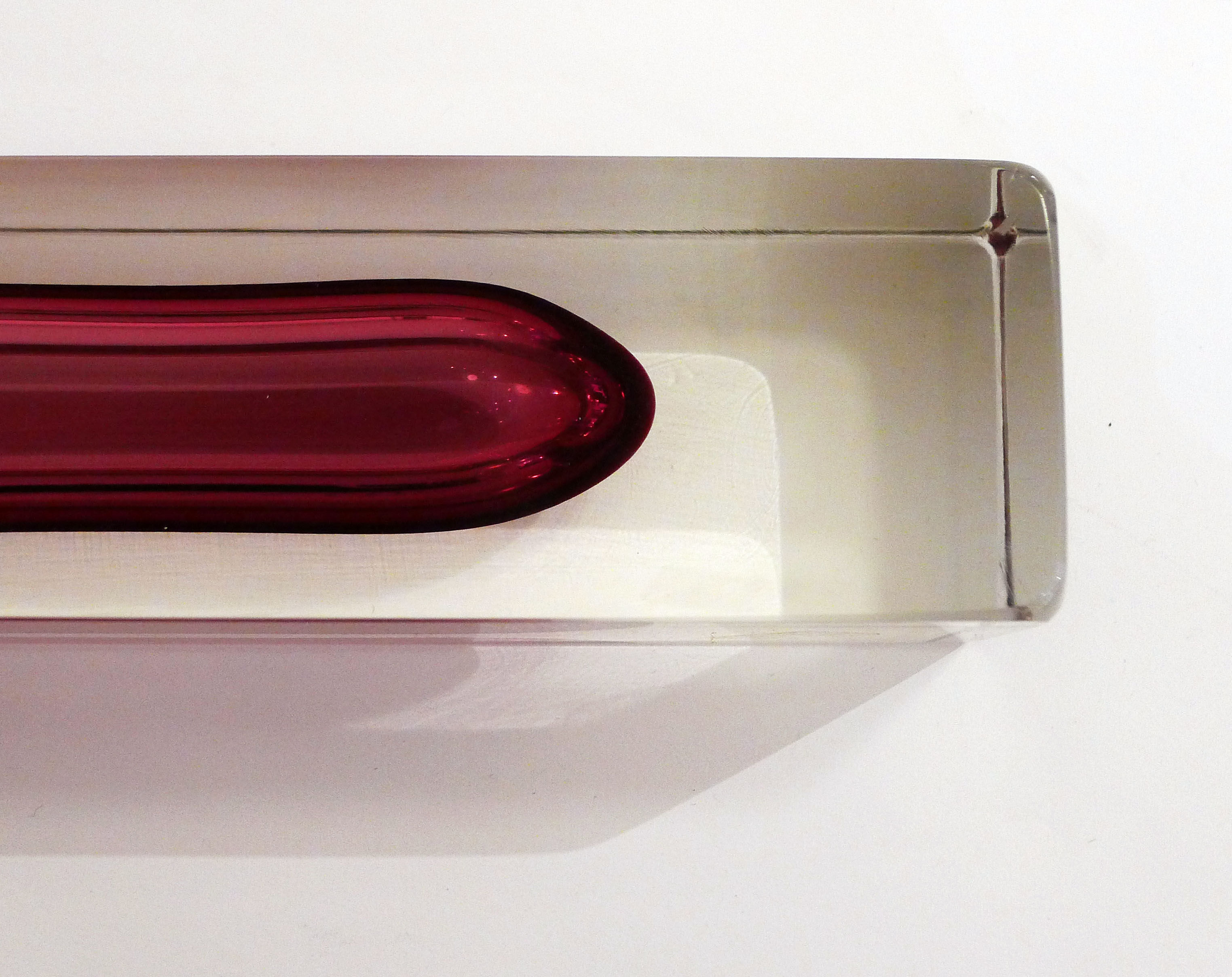 Large sommerso vase, Murano glass