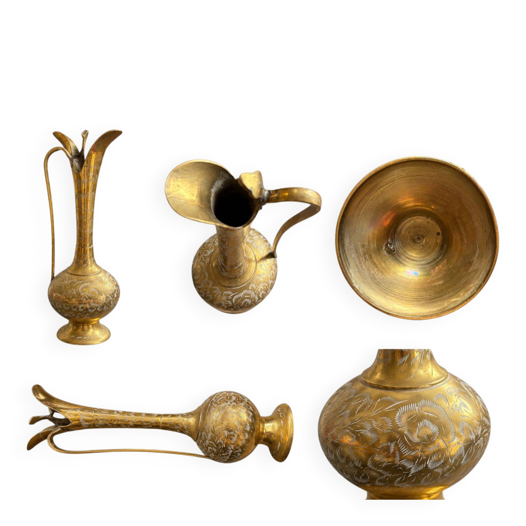 Aiguière en laiton doré