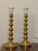 Pair of Swedish brass lamps from the mid-century.