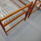 Pair of vintage stackable daybeds in oak wood and metal from the 60s