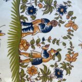 Set of two old Moustier plates