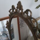 Brass psyche mirror