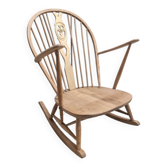 Rocking Chair vintage par Lucian R. Ercolani pour Ercol, Grande-Bretagne 1950