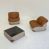 Caprice Armchairs and Coffee Table by Henning Korch for Swan